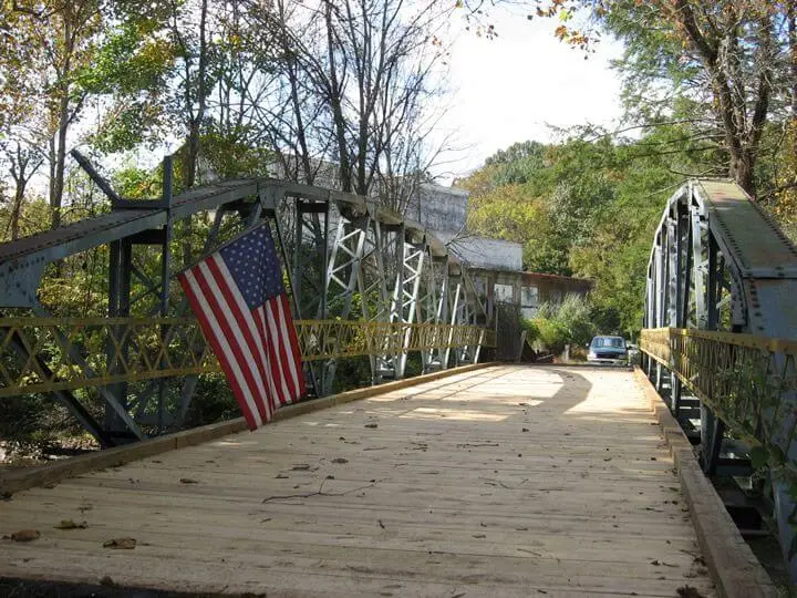 The restored Union Forge Heritage Bridge in Hunterdon County &mdash; a beautifully preserved historic crossing on the trail network